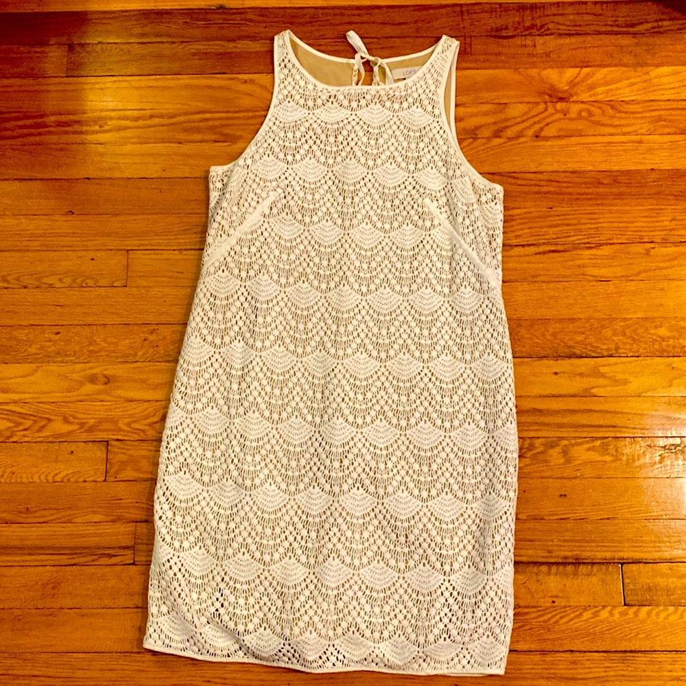 LOFT White Dress